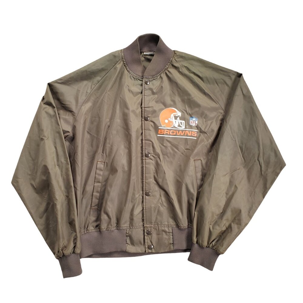 Vintage Cleveland Browns Windbreaker XL Bomber Jacket Made in USA